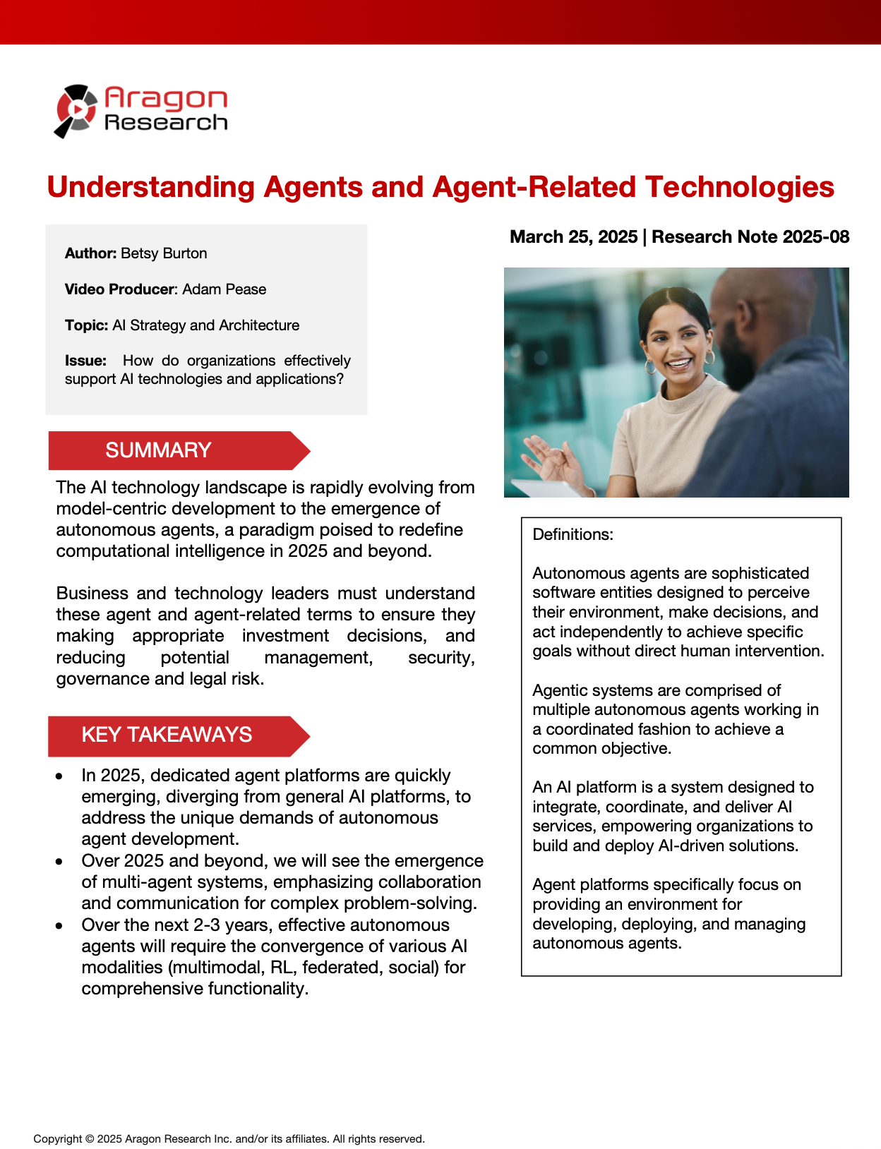 2025-08 Understanding Agents and Agent-Related Technologies