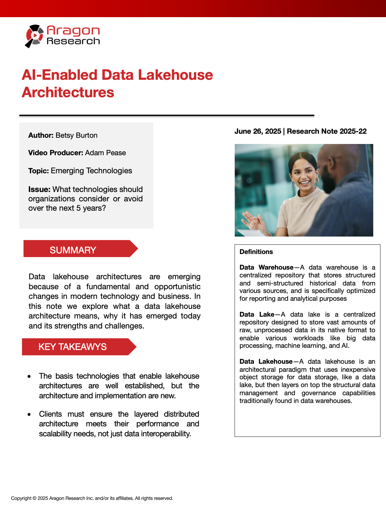 2025-22 AI-Enabled Data Lakehouse Architectures