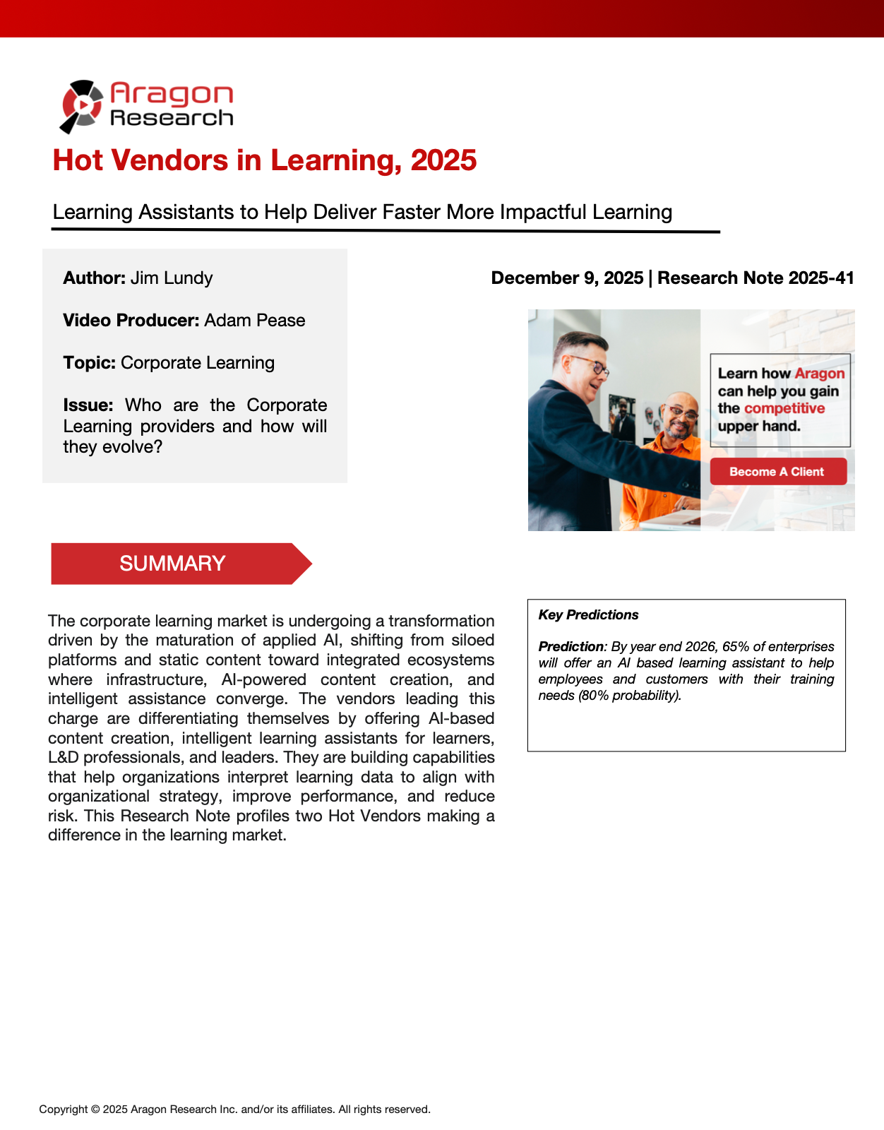2025-41 Hot Vendors in Learning