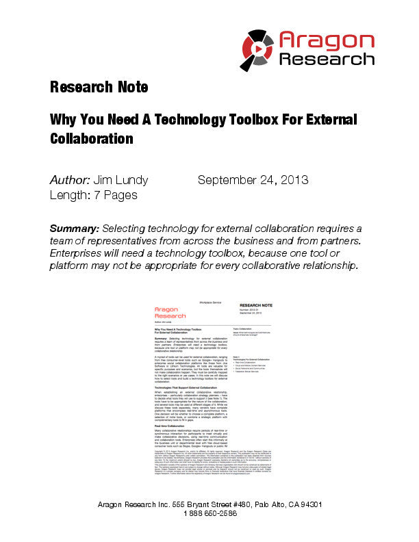 Why You Need A Technology Toolbox For External Collaboration