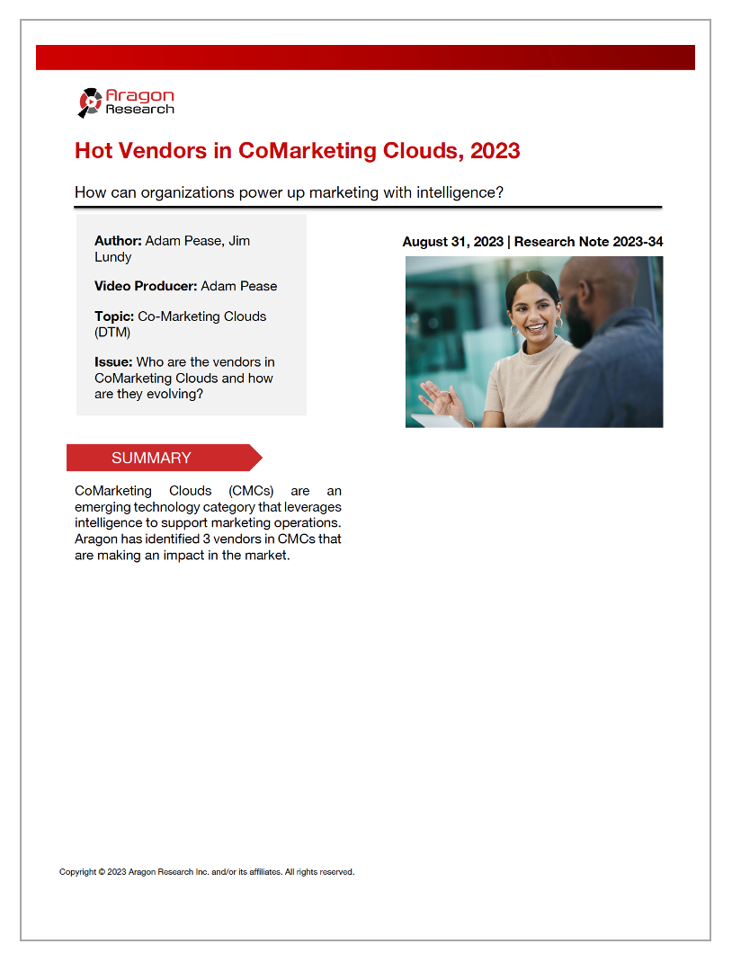 2023-34 Hot Vendors in CoMarketing Clouds, 2023
