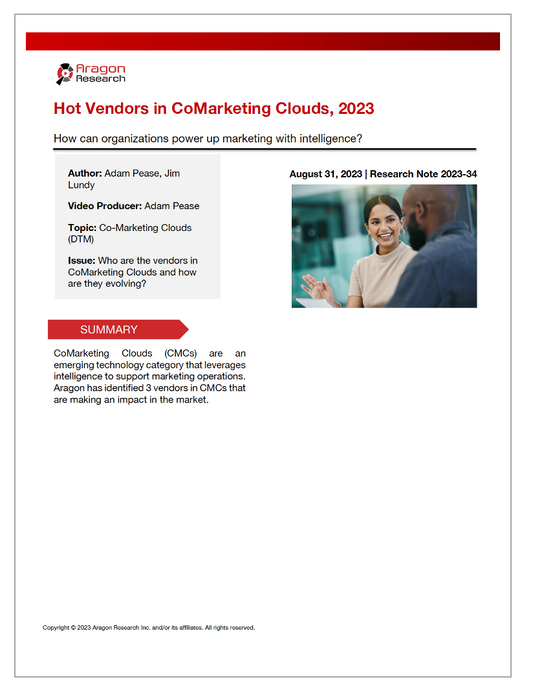 2023-34 Hot Vendors in CoMarketing Clouds, 2023