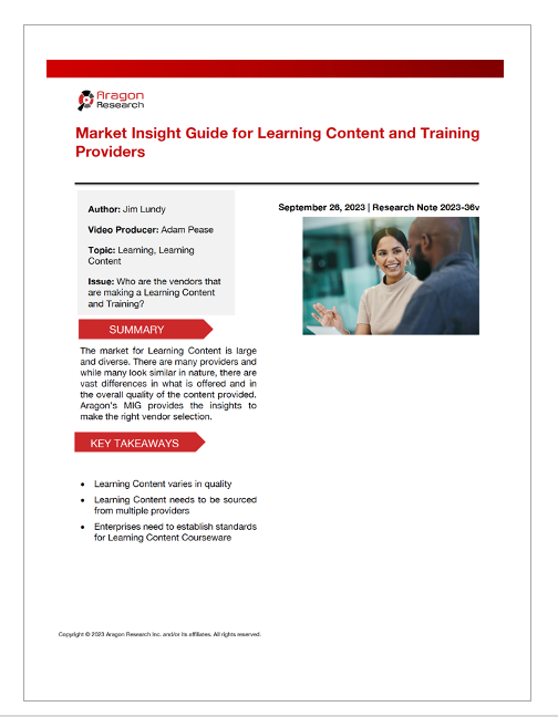 2023-36 Market Insight Guide for Learning Content and Training Providers