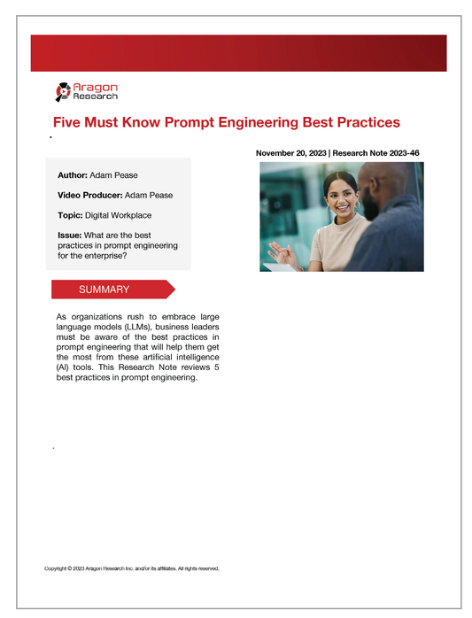 2023-46 Five Must Know Prompt Engineering Best Practices