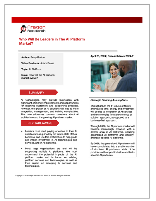 2024-11 Who Will Be Leaders in The AI Platform Market?