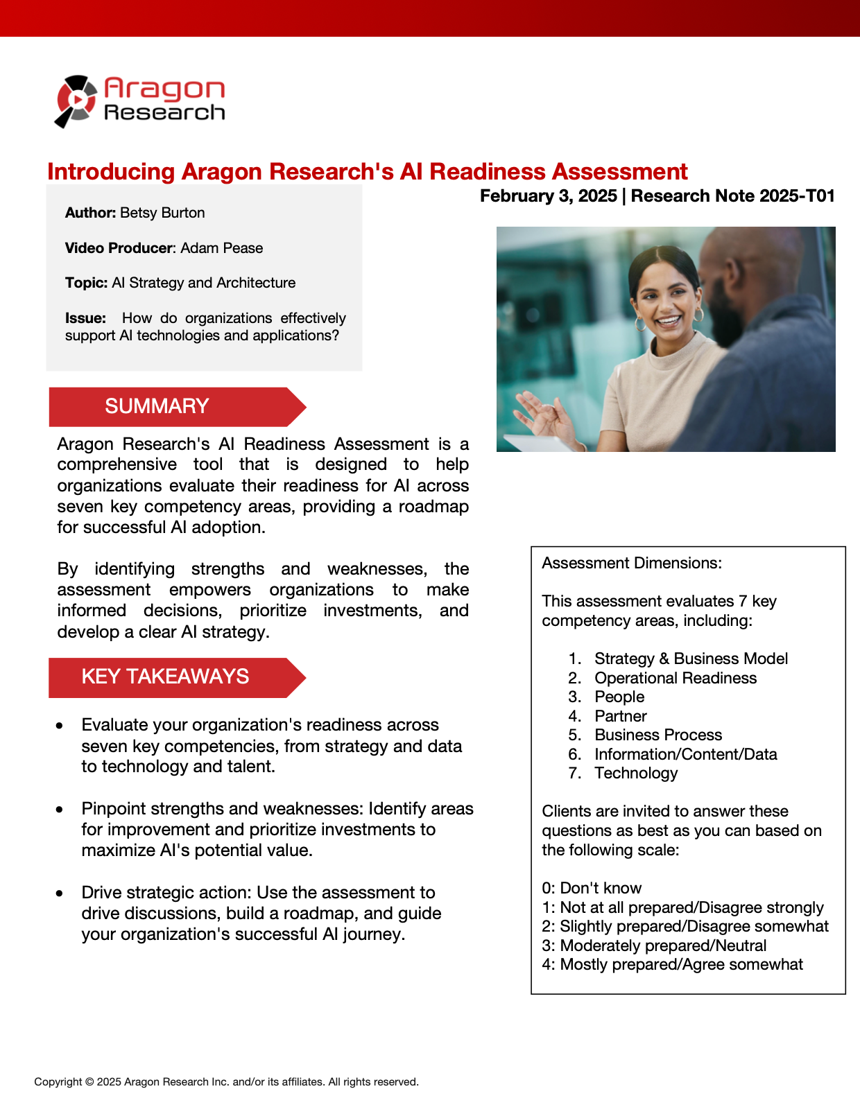 2025-T01 Introducing Aragon Research's AI Readiness Assessment