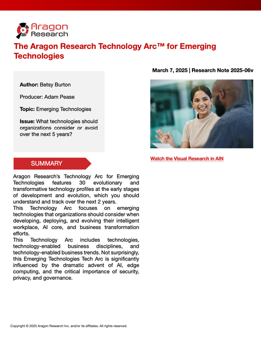2025-06 The Aragon Research Technology Arc for Emerging Technologies