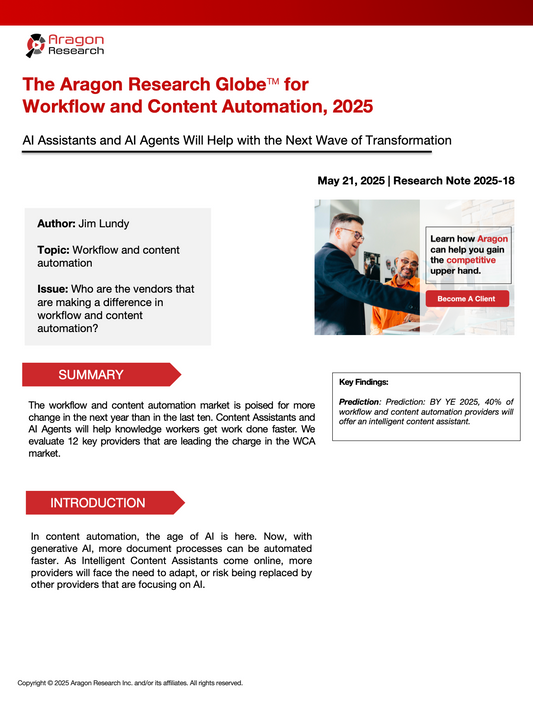 2025-18 The Aragon Research Globe for Workflow and Content Automation