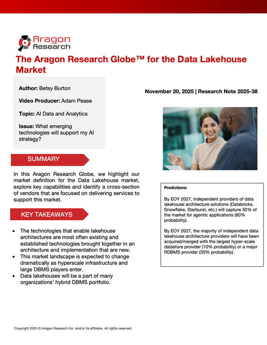2025-38 The Aragon Research Globe™ for Data Lakehouse