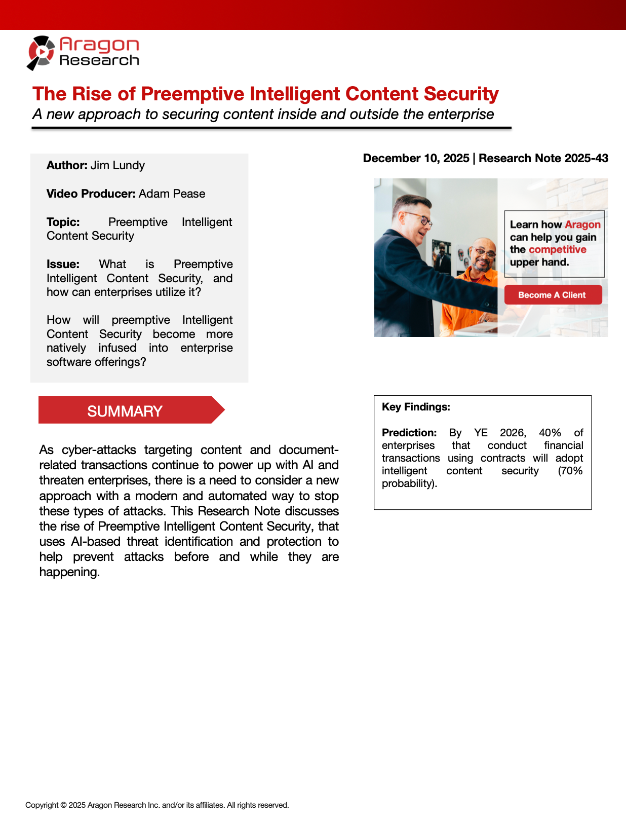 2025-43 The Rise of Preemptive Intelligent Content Security