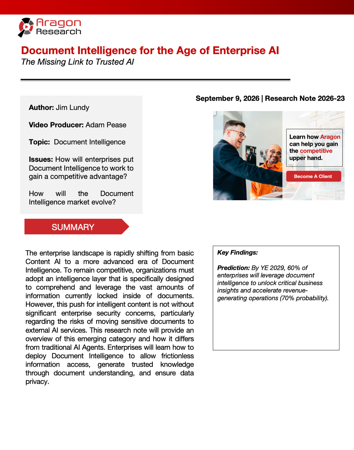 2026-23 Document Intelligence for the Age of Enterprise AI