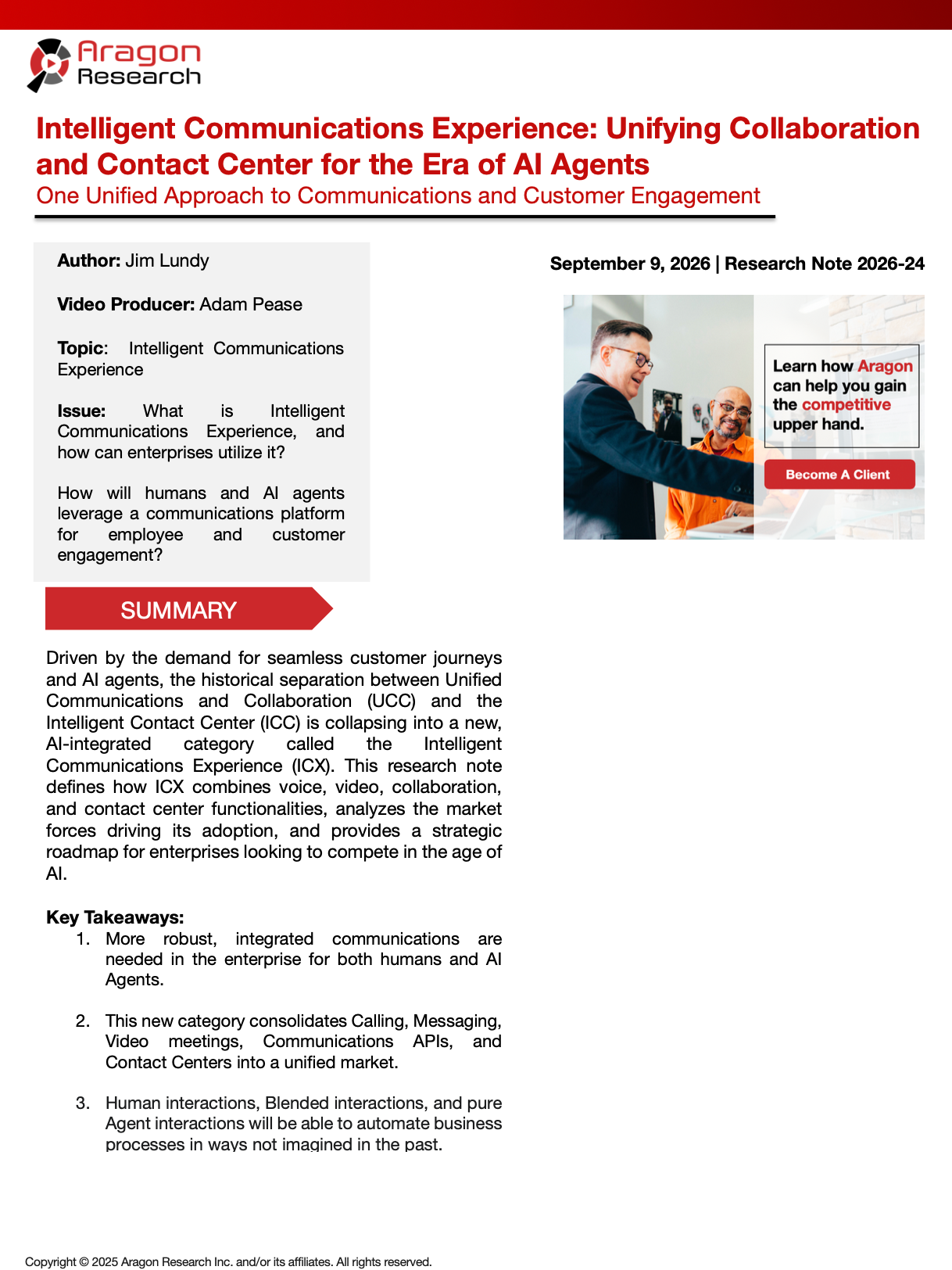 2026-24 Intelligent Communications Experience
