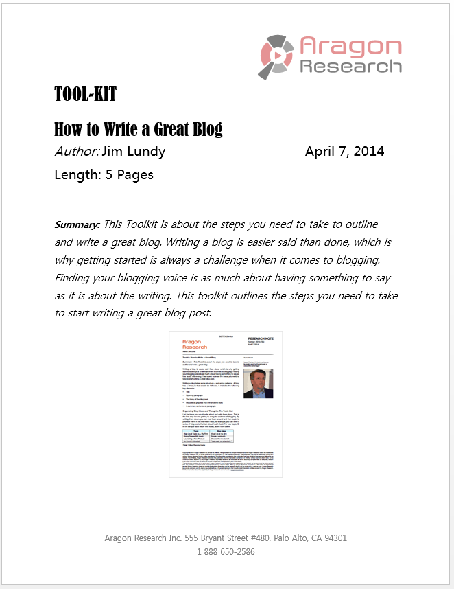 Toolkit- How to Write a Great Blog