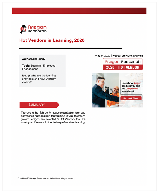 2020-18 Hot Vendors in Learning, 2020