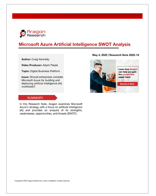 2022-14 Microsoft Azure AI SWOT Analysis