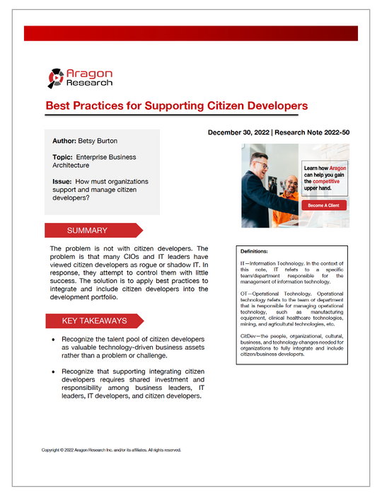 2022-50 Best Practices for Supporting Citizen Developers