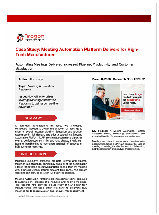 Case Study: Meeting Automation Platform Delivers for High-Tech Manufacturer