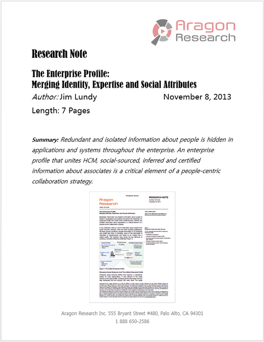 The Enterprise Profile: Merging Identity, Expertise and Social Attributes