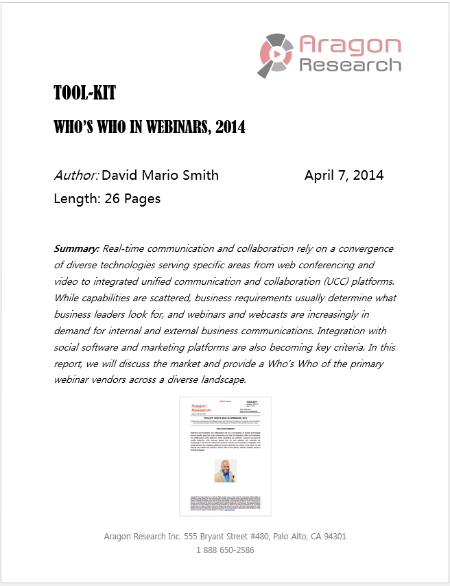 Toolkit- Who's Who in Webinars, 2014