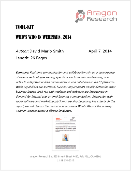 Toolkit- Who's Who in Webinars, 2014