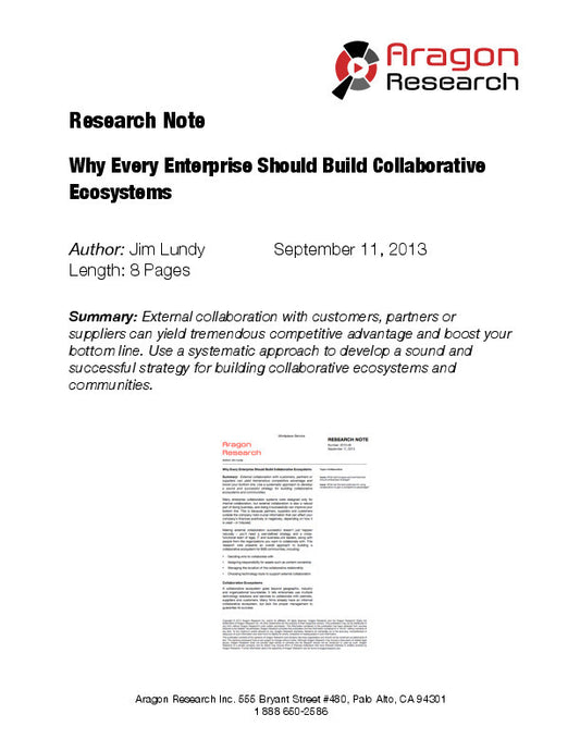 Why Every Enterprise Should Build Collaborative Ecosystems
