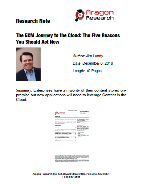 The ECM Journey to the Cloud: The Five Reasons You Should Act Now